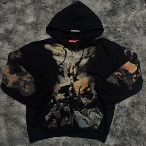 Supreme Black Artistic Graphic Jacket